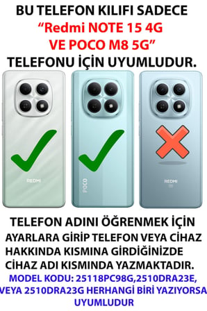 Redmi Note 15 4G Uyumlu Gece Yarısı Kedi Tasarımlı Baskılı Silikon Kılıf