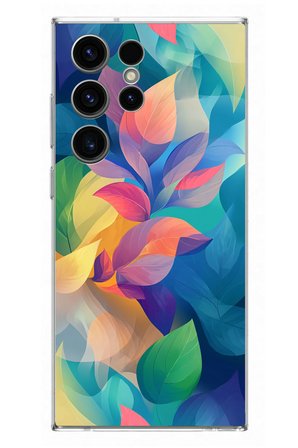 Samsung Galaxy S23 Ultra Uyumlu Yumuşak Dalgalı Baskılı Silikon Kılıf