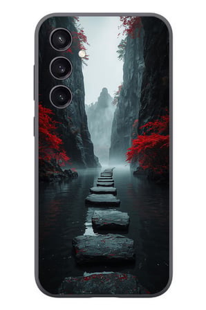 Samsung Galaxy S23 Uyumlu Karanlık Yolu Baskılı Silikon Kılıf