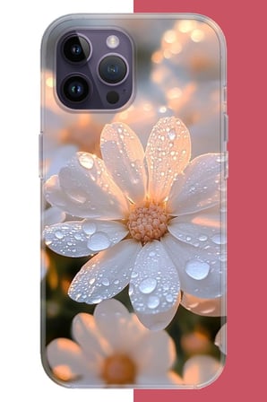 iPhone 14 PRO MAX Uyumlu Sabah Çiyi Baskılı Silikon Kılıf