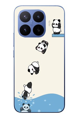 Xiaomi 17T Pro
 Uyumlu Yüzen Pandalar Baskılı Silikon Kılıf
