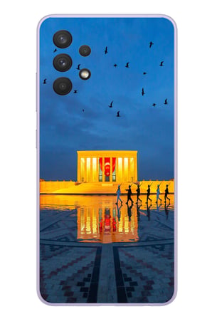 Samsung Galaxy A32 Uyumlu Anıtkabir Baskılı Silikon Kılıf