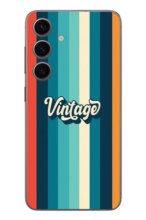 Samsung Galaxy S24 Uyumlu Vintage Baskılı Silikon Kılıf