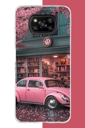 Poco X3-X3 PRO-NFC Uyumlu pembe vos vos Baskılı Silikon Kılıf