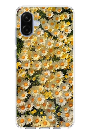 Samsung Galaxy A07 Uyumlu Papatya Bahçesi Sulu Boya Baskılı Silikon Kılıf