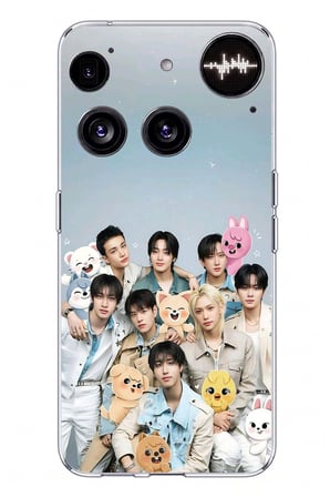 Nothing Phone (3) Uyumlu Tray Kids K-Pop Grubu ve SKZOO Temalı Baskılı Silikon Kılıf