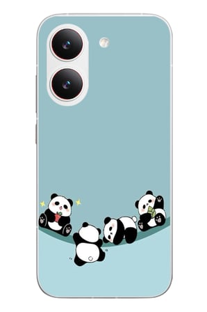 Poco X8 Pro
 Uyumlu Panda Ailesi Baskılı Silikon Kılıf