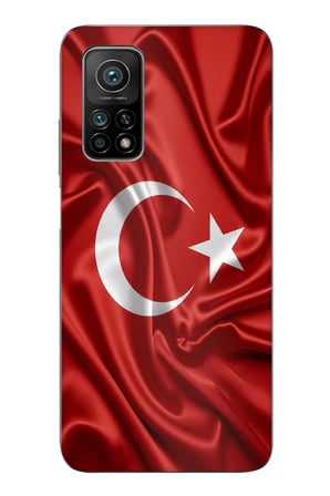 Xiaomi Mi 10T-10T PRO Uyumlu Türk Bayrağı Baskılı Silikon Kılıf