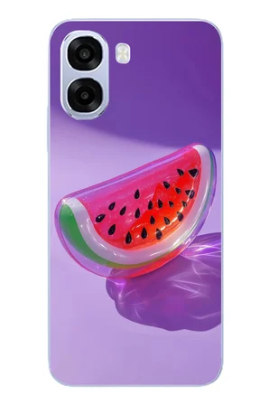 Oppo A6t - A6X Uyumlu Karpuz Jelibon Baskılı Silikon Kılıf