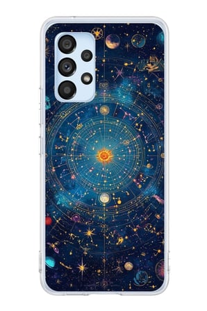 Samsung Galaxy A53 Uyumlu Yıldız Atlası Kozmik Rehber Baskılı Silikon Kılıf