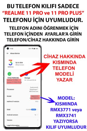 Realme 11 PRO-11 PRO PLUS Uyumlu Atatürk Minnet Baskılı Silikon Kılıf