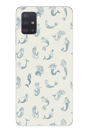 Samsung Galaxy A51 Uyumlu Deniz Kızları Baskılı Silikon Kılıf
