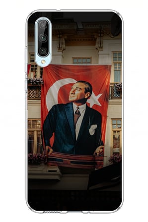 Tecno Pova Curve 2 5G Uyumlu Dev Bayrak Detaylı Atatürk Baskılı Silikon Kılıf