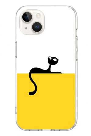İphone 13/14 Uyumlu Dişi Kedi Baskılı Silikon Kılıf
