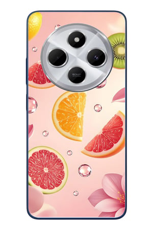 Redmi 14C Uyumlu Meyve Dilimleri Baskılı Silikon Kılıf