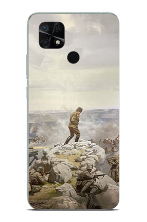 Redmi 10C - POCO C40 Uyumlu Cephede Komutan Bağımsızlık Atatürk Baskılı Silikon Kılıf