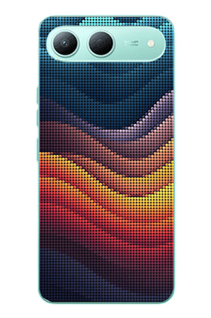 Tecno Spark 40 5G Uyumlu Noktalı Renkler Baskılı Silikon Kılıf