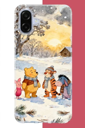 Samsung Galaxy A07 Uyumlu Winnie The Pooh2 Baskılı Silikon Kılıf