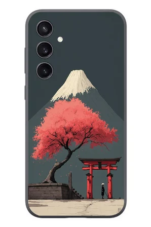 Samsung Galaxy S23 Uyumlu Fuji Dağı Baskılı Silikon Kılıf