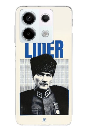 Redmi Note 13 PRO 5G Uyumlu Atatürk Lider Baskılı Silikon Kılıf