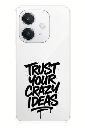 OPPO A3 Uyumlu Crazy Trust Baskılı Silikon Kılıf