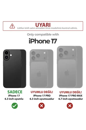iPhone 17 Uyumlu Türk Sembolü Kurt ve Bayrak Desenli Baskılı Silikon Kılıf