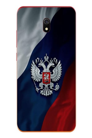 Redmi 8A Uyumlu Rusya Arması Baskılı Silikon Kılıf