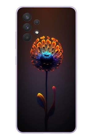 Samsung Galaxy A32 Uyumlu Büyülü Çiçek Baskılı Silikon Kılıf