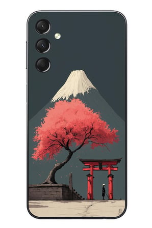 Samsung Galaxy A24 Uyumlu Fuji Dağı Baskılı Silikon Kılıf