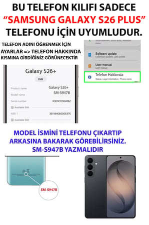 Samsung Galaxy S26+ PLUS Uyumlu Dev Bayrak Detaylı Atatürk Baskılı Silikon Kılıf