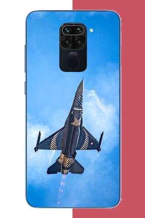 Redmi Note 9 Uyumlu Gökyüzüne Yükseliş Baskılı Silikon Kılıf