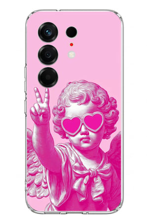 Tecno Camon 50 4G Uyumlu Neon Gözlüklü Modern Eros Baskılı Silikon Kılıf