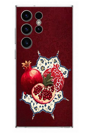 Samsung Galaxy S23 Ultra Uyumlu Nar Retro Baskılı Silikon Kılıf