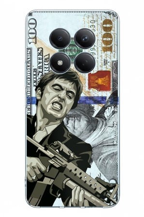 Redmi Note 15 PRO PLUS Uyumlu Scarface Dolar Tasarımlı Baskılı Silikon Kılıf