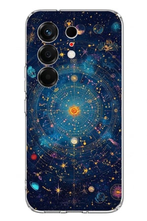 Tecno Camon 50 4G Uyumlu Yıldız Atlası Kozmik Rehber Baskılı Silikon Kılıf