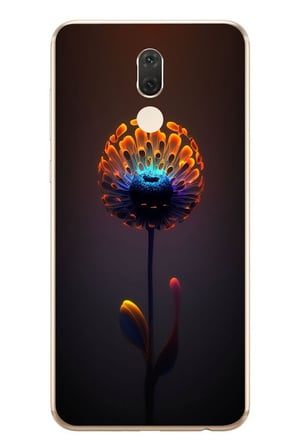 Huawei Mate 10 Lite Uyumlu Büyülü Çiçek Baskılı Silikon Kılıf