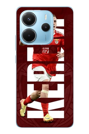Redmi Note 14 4G Uyumlu Kerem Aktürkoğlu Benfica Baskılı Silikon Kılıf