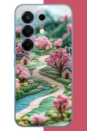 Tecno Camon 50 Pro Uyumlu nakışlı köy Baskılı Silikon Kılıf
