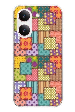 Poco X8 Pro
 Uyumlu Kare Motifleri Baskılı Silikon Kılıf
