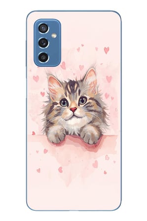 Samsung Galaxy M52 Uyumlu Benim Kedim Baskılı Silikon Kılıf