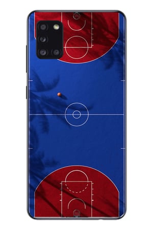 Samsung Galaxy A31 Uyumlu Basketbol Sahası Baskılı Silikon Kılıf