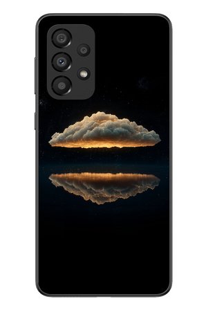 Samsung Galaxy A33 Uyumlu Bulut  Yansıması Baskılı Silikon Kılıf