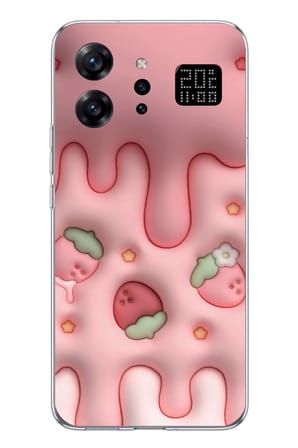 Infinix Note 60 Ultra Uyumlu Çilekli Pasta Baskılı Silikon Kılıf