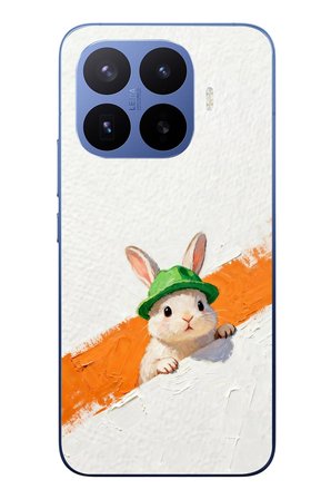 Xiaomi 17T Pro
 Uyumlu Yeşil Şapkalı Tavşan Baskılı Silikon Kılıf