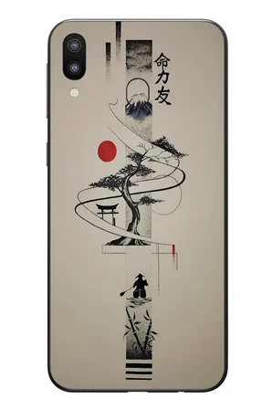 Samsung Galaxy M31 Uyumlu Japon Felsefesi Baskılı Silikon Kılıf