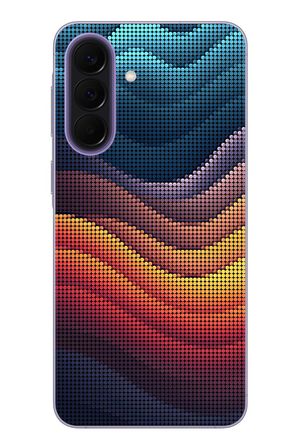 Samsung Galaxy A57 Uyumlu Noktalı Renkler Baskılı Silikon Kılıf