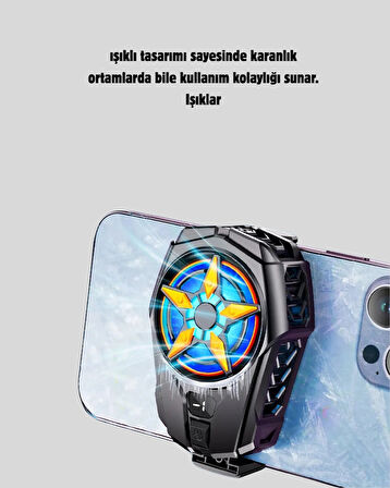 Taşınabilir Şarjlı Telefon Soğutucu – Sessiz Fan Motoru ile Yüksek Performans Koruma