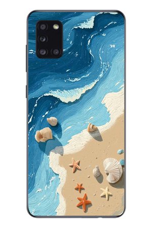 Samsung Galaxy A31 Uyumlu Deniz Yıldızı Tatilde Baskılı Silikon Kılıf
