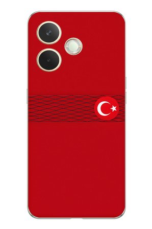 Oppo A5 Pro Uyumlu Türk Milli Takım Izgara Desenli Forma Baskılı Silikon Kılıf