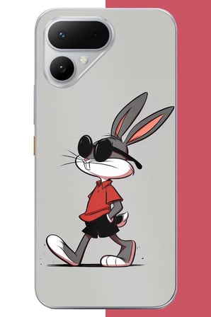 Tecno Pova Curve 2 Uyumlu bagsbuny Baskılı Silikon Kılıf